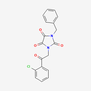 1-Benzyl-3-[2-(2-chlorophenyl)-2-oxoethyl]imidazolidine-2,4,5-trione