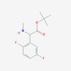 Tert-butyl 2-(2,5-difluorophenyl)-2-(methylamino)acetate