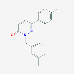6-(2,4-Dimethylphenyl)-2-[(3-methylphenyl)methyl]pyridazin-3-one