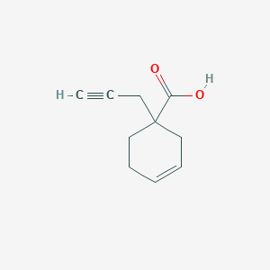 molecular formula C10H12O2 B2760192 1-(Prop-2-yn-1-yl)cyclohex-3-ene-1-carboxylic acid CAS No. 1936088-43-5