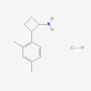 2-(2,4-Dimethylphenyl)cyclobutan-1-amine hydrochloride