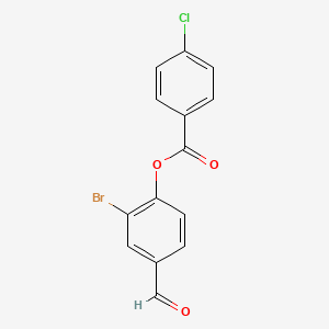 2-Bromo-4-formylphenyl 4-chlorobenzoate