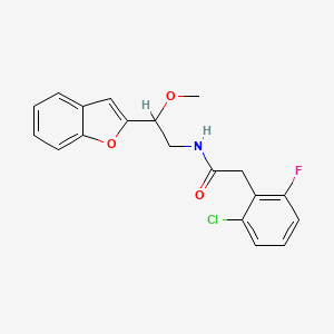 N-(2-(benzofuran-2-yl)-2-methoxyethyl)-2-(2-chloro-6-fluorophenyl)acetamide