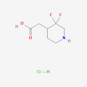 2-(3,3-Difluoropiperidin-4-YL)acetic acid hydrochloride