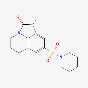 1-methyl-8-(piperidin-1-ylsulfonyl)-5,6-dihydro-1H-pyrrolo[3,2,1-ij]quinolin-2(4H)-one