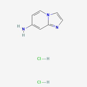 molecular formula C7H9Cl2N3 B2760220 Imidazo[1,2-a]pyridin-7-amine dihydrochloride CAS No. 1427195-25-2