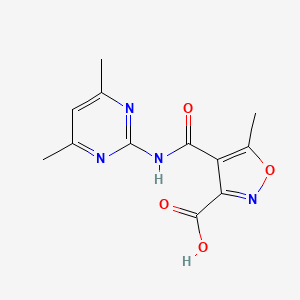 4-[(4,6-dimethylpyrimidin-2-yl)carbamoyl]-5-methyl-1,2-oxazole-3-carboxylic Acid