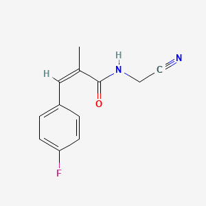 (Z)-N-(Cyanomethyl)-3-(4-fluorophenyl)-2-methylprop-2-enamide