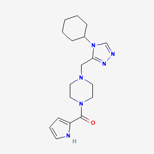 1-[(4-cyclohexyl-4H-1,2,4-triazol-3-yl)methyl]-4-(1H-pyrrol-2-ylcarbonyl)piperazine