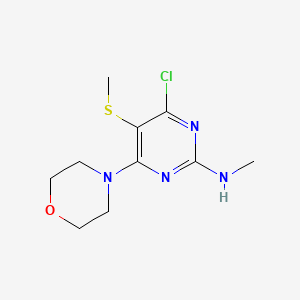 4-chloro-N-methyl-5-(methylsulfanyl)-6-morpholino-2-pyrimidinamine