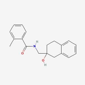 N-((2-hydroxy-1,2,3,4-tetrahydronaphthalen-2-yl)methyl)-2-methylbenzamide