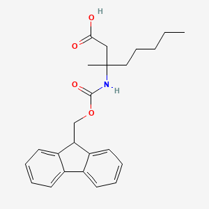 3-(9H-Fluoren-9-ylmethoxycarbonylamino)-3-methyloctanoic acid