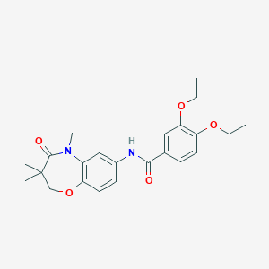 3,4-diethoxy-N-(3,3,5-trimethyl-4-oxo-2,3,4,5-tetrahydrobenzo[b][1,4]oxazepin-7-yl)benzamide