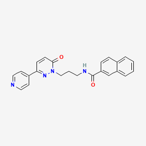 N-(3-(6-oxo-3-(pyridin-4-yl)pyridazin-1(6H)-yl)propyl)-2-naphthamide