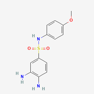 B2760356 3,4-diamino-N-(4-methoxyphenyl)benzene-1-sulfonamide CAS No. 380344-09-2