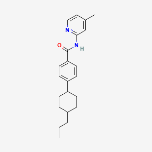 molecular formula C22H28N2O B2760503 N-(4-methylpyridin-2-yl)-4-(4-propylcyclohexyl)benzamide CAS No. 319430-56-3