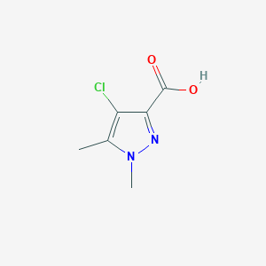 molecular formula C6H7ClN2O2 B2760572 4-chloro-1,5-dimethyl-1H-pyrazole-3-carboxylic acid CAS No. 514800-80-7