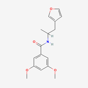 molecular formula C16H19NO4 B2760615 N-[1-(furan-3-yl)propan-2-yl]-3,5-dimethoxybenzamide CAS No. 1795410-61-5