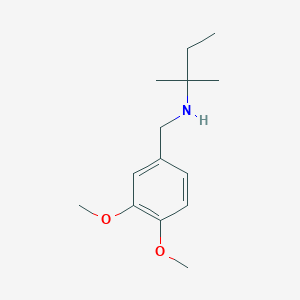 molecular formula C14H23NO2 B276062 N-(3,4-dimethoxybenzyl)-N-(tert-pentyl)amine 