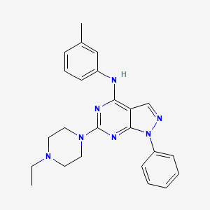 B2760632 6-(4-ethylpiperazin-1-yl)-N-(3-methylphenyl)-1-phenyl-1H-pyrazolo[3,4-d]pyrimidin-4-amine CAS No. 946265-73-2