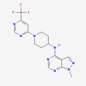 1-methyl-N-(1-(6-(trifluoromethyl)pyrimidin-4-yl)piperidin-4-yl)-1H-pyrazolo[3,4-d]pyrimidin-4-amine