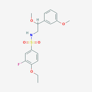 4-ethoxy-3-fluoro-N-(2-methoxy-2-(3-methoxyphenyl)ethyl)benzenesulfonamide
