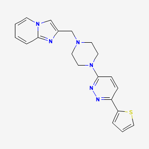 2-[[4-(6-Thiophen-2-ylpyridazin-3-yl)piperazin-1-yl]methyl]imidazo[1,2-a]pyridine