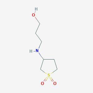 3-[(1,1-Dioxidotetrahydrothiophen-3-yl)amino]propan-1-ol