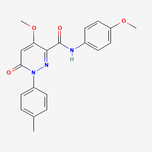 4-methoxy-N-(4-methoxyphenyl)-1-(4-methylphenyl)-6-oxopyridazine-3-carboxamide