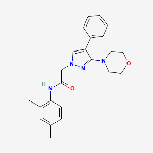 N-(2,4-dimethylphenyl)-2-(3-morpholino-4-phenyl-1H-pyrazol-1-yl)acetamide