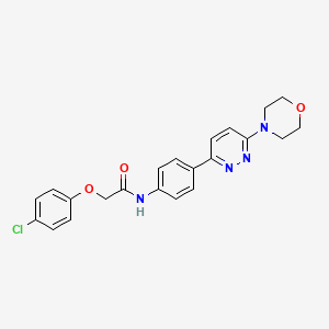 2-(4-chlorophenoxy)-N-(4-(6-morpholinopyridazin-3-yl)phenyl)acetamide