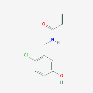 molecular formula C10H10ClNO2 B2760709 N-[(2-Chloro-5-hydroxyphenyl)methyl]prop-2-enamide CAS No. 2411304-49-7