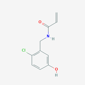 N-[(2-Chloro-5-hydroxyphenyl)methyl]prop-2-enamide