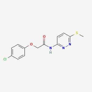 2-(4-chlorophenoxy)-N-(6-(methylthio)pyridazin-3-yl)acetamide