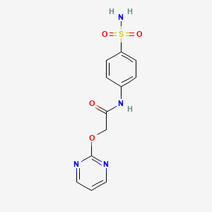 2-(pyrimidin-2-yloxy)-N-(4-sulfamoylphenyl)acetamide
