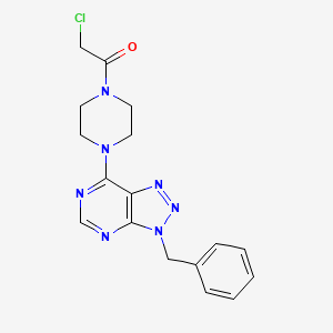 1-(4-(3-benzyl-3H-[1,2,3]triazolo[4,5-d]pyrimidin-7-yl)piperazin-1-yl)-2-chloroethanone
