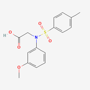 N-(3-methoxyphenyl)-N-[(4-methylphenyl)sulfonyl]glycine