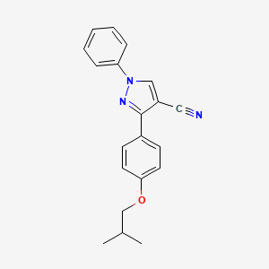 3-(4-isobutoxyphenyl)-1-phenyl-1H-pyrazole-4-carbonitrile