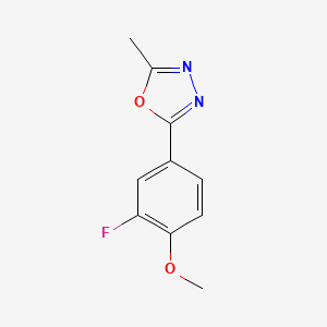 2-(3-Fluoro-4-methoxyphenyl)-5-methyl-1,3,4-oxadiazole