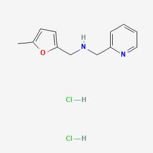 molecular formula C12H16Cl2N2O B2760758 [(5-Methylfuran-2-yl)methyl][(pyridin-2-yl)methyl]amine dihydrochloride CAS No. 2174002-64-1