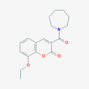 molecular formula C18H21NO4 B2760761 3-(azepane-1-carbonyl)-8-ethoxy-2H-chromen-2-one CAS No. 941233-24-5