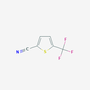 molecular formula C6H2F3NS B2760804 5-(Trifluoromethyl)thiophene-2-carbonitrile CAS No. 1260670-70-9