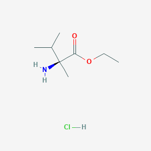 B2760846 (S)-Ethyl 2-amino-2,3-dimethylbutanoate hydrochloride CAS No. 2361608-94-6