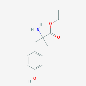 molecular formula C12H17NO3 B2760863 Ethyl 2-amino-3-(4-hydroxyphenyl)-2-methylpropanoate CAS No. 16323-00-5