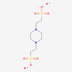 molecular formula C8H16K2N2O6S2 B027609 1,4-Piperazinediethanesulfonic acid, dipotassium salt CAS No. 108321-27-3