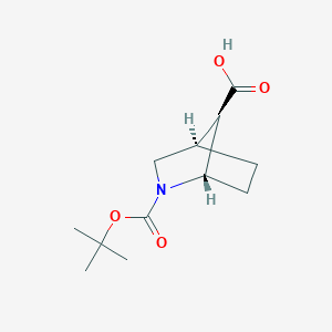 molecular formula C12H19NO4 B2760923 rac-(1S,4R,7R)-2-(tert-butoxycarbonyl)-2-azabicyclo[2.2.1]heptane-7-carboxylic acid CAS No. 1932203-02-5
