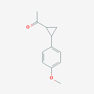 molecular formula C12H14O2 B2760939 1-[2-(4-methoxyphenyl)cyclopropyl]ethan-1-one CAS No. 54064-36-7
