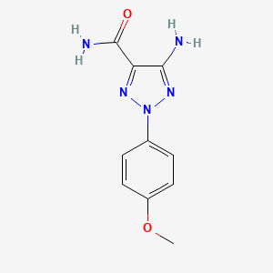 molecular formula C10H11N5O2 B2760968 5-amino-2-(4-methoxyphenyl)-2H-1,2,3-triazole-4-carboxamide CAS No. 405279-30-3