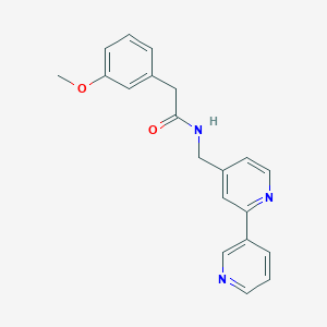 molecular formula C20H19N3O2 B2761017 N-({[2,3'-bipyridine]-4-yl}methyl)-2-(3-methoxyphenyl)acetamide CAS No. 1903924-18-4