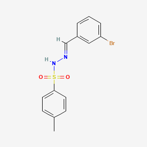 Benzenesulfonic acid, 4-methyl-, [(3-bromophenyl)methylene]hydrazide